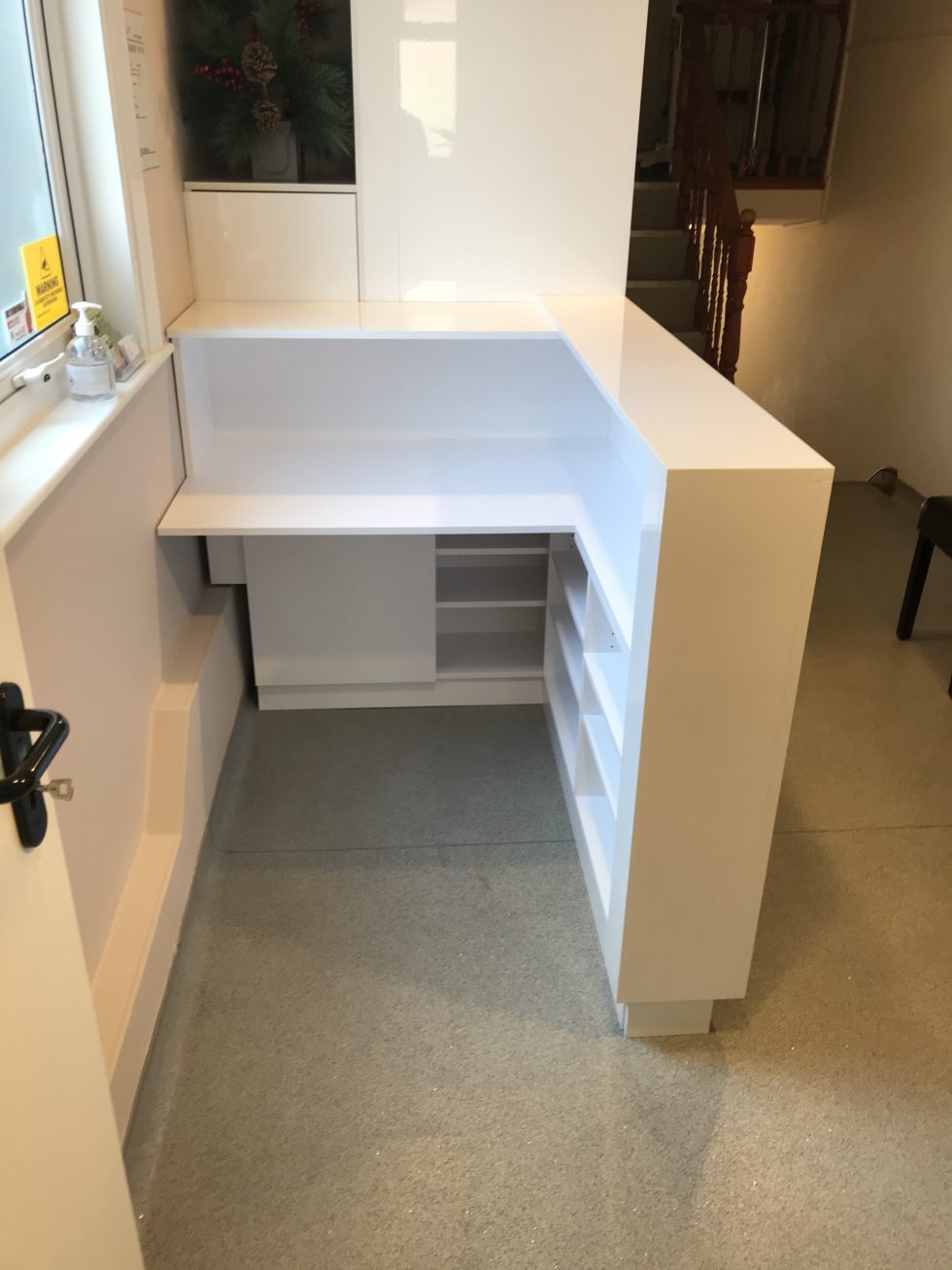 Bespoke Dentist Reception furniture drawers & Shelves- Bespoke wayBespoke Dentist Reception furniture drawers & Shelves- Bespoke way